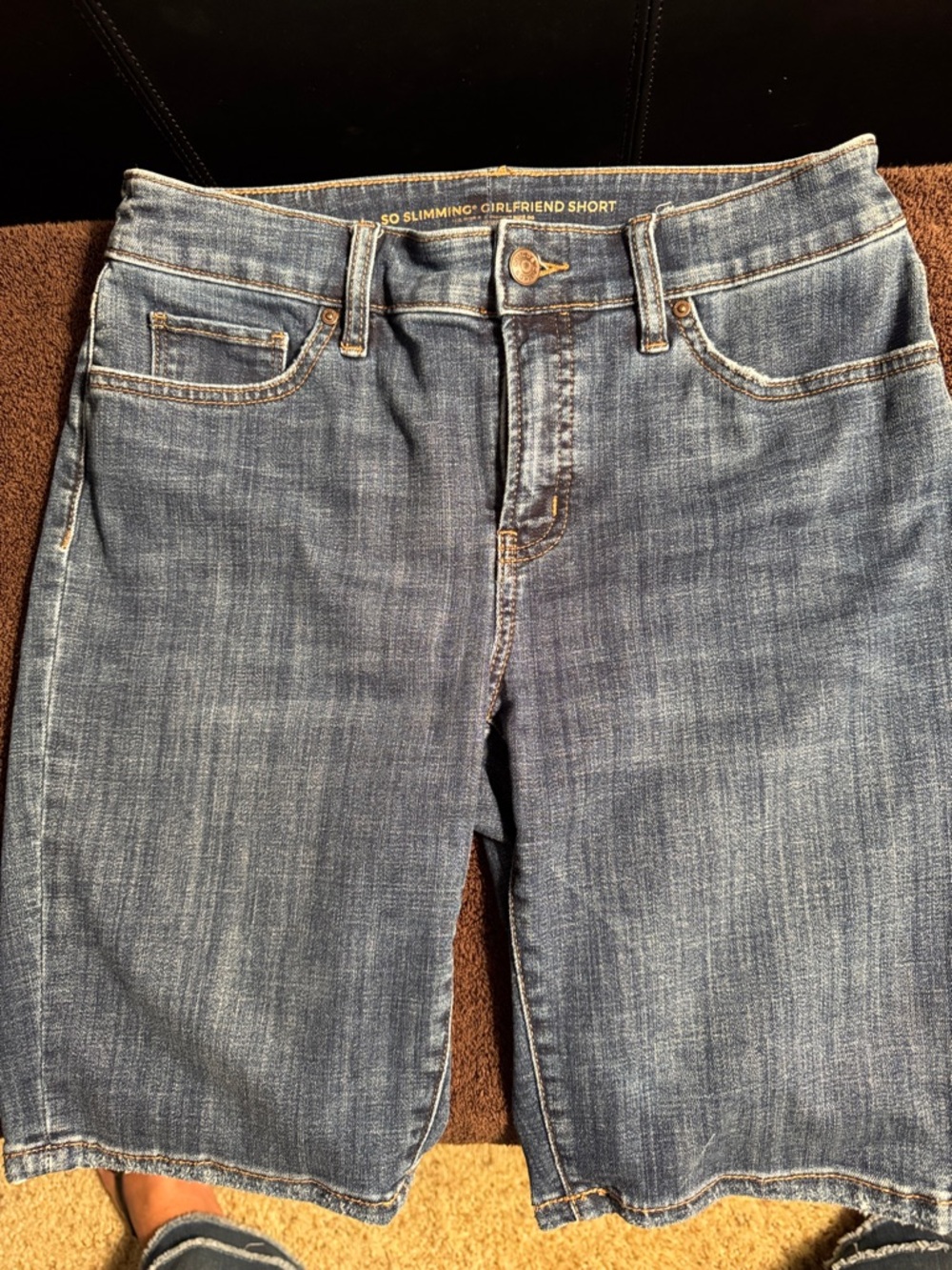 So slimming Girlfriend Short Jeans - Blue